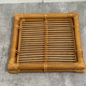 Vintage Bamboo Tray